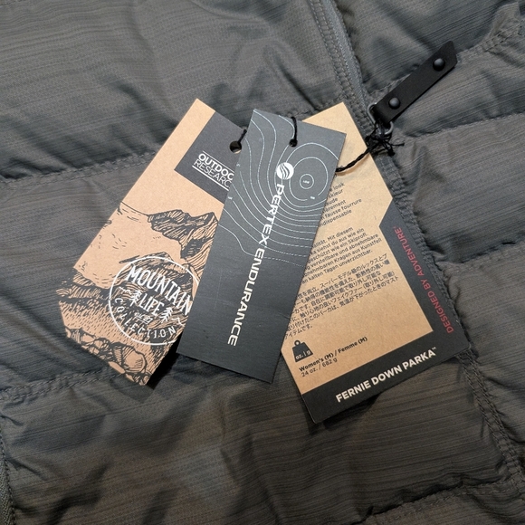 Outdoor Research Women's XL Fernie Down Parka Gray (Pewter) - Picture 2 of 7